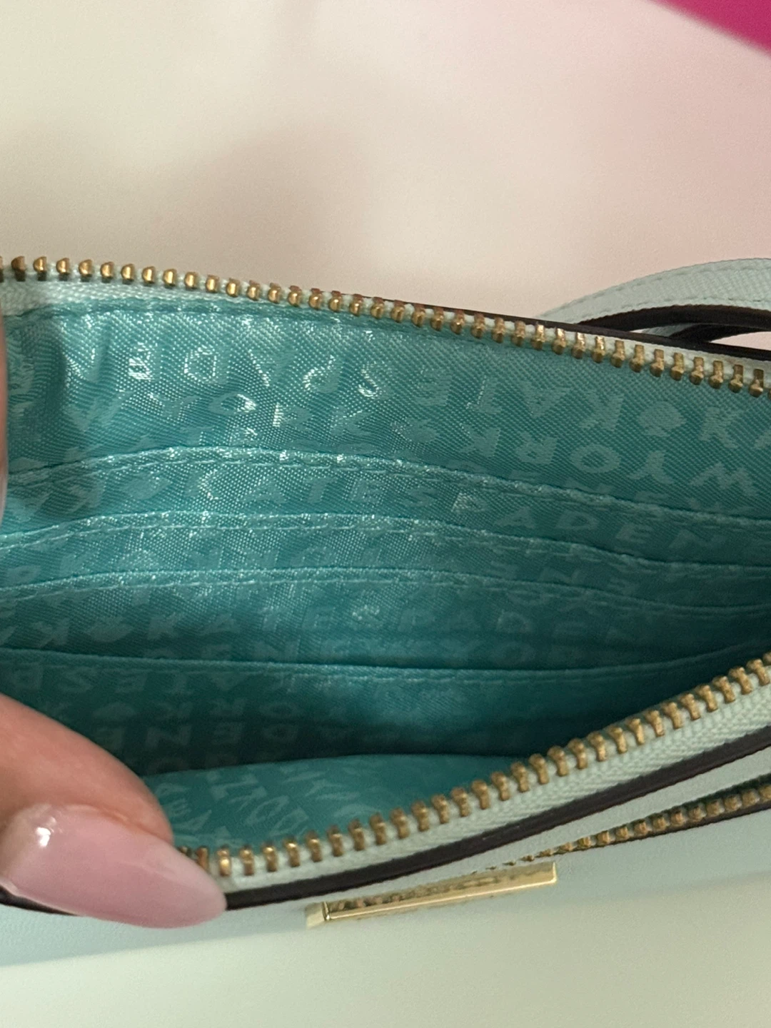 Kate Spade Light Blue Wristlet Clutch - photo 2