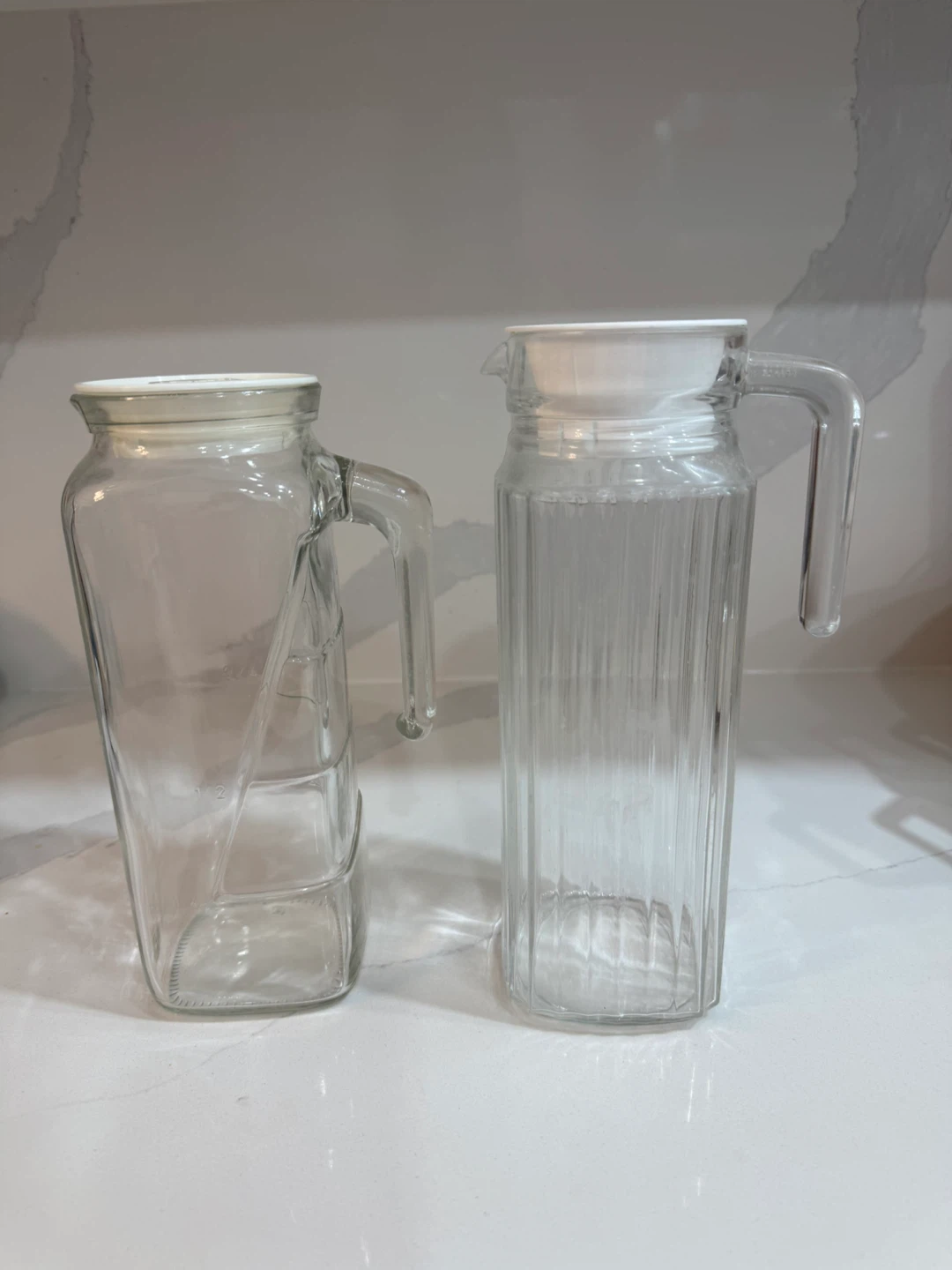Glass Pitcher with Lid