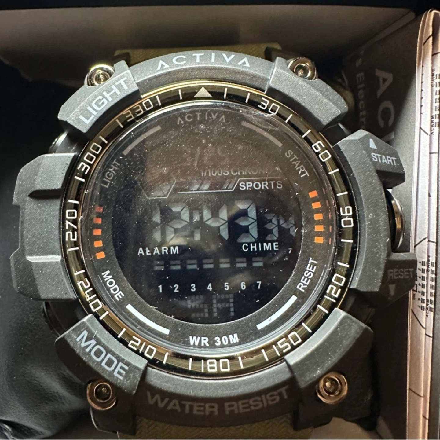 Activa X Invicta Digital Men's Watch - 56mm, Green - photo 4