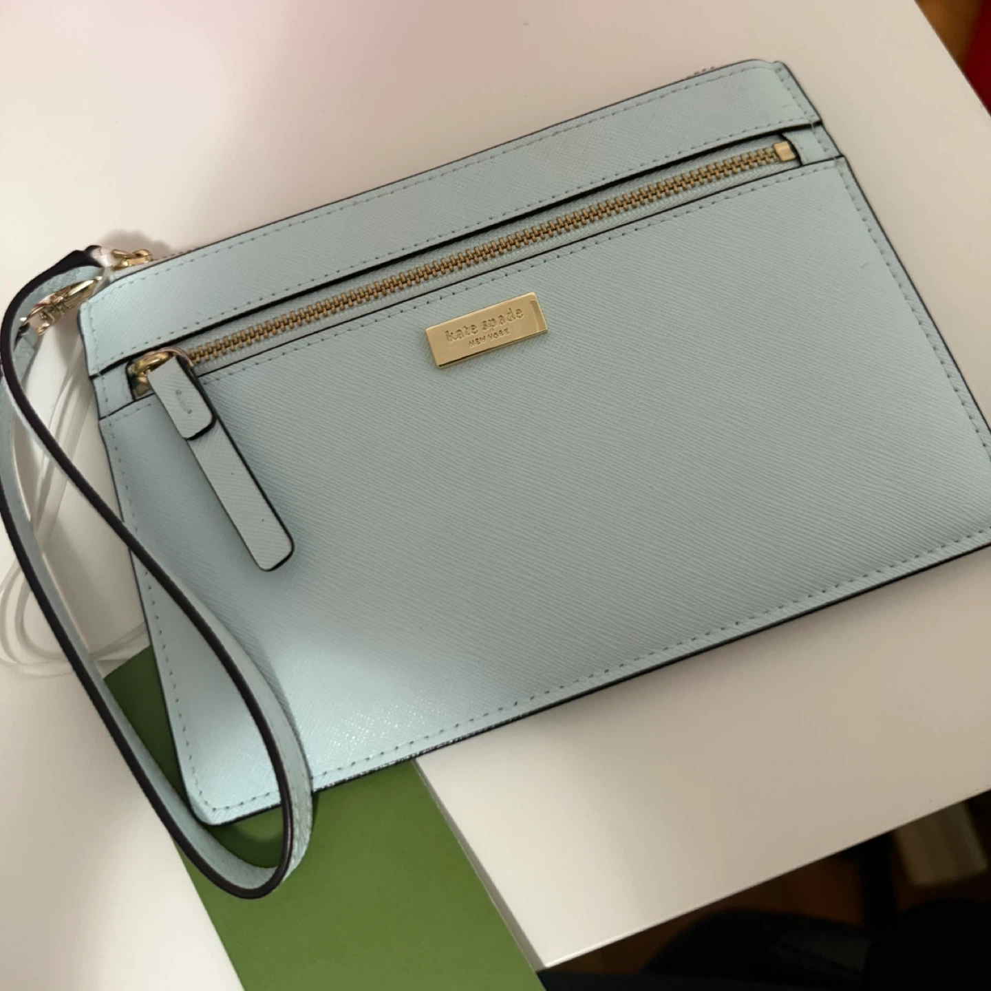 Kate Spade Light Blue Wristlet Clutch
