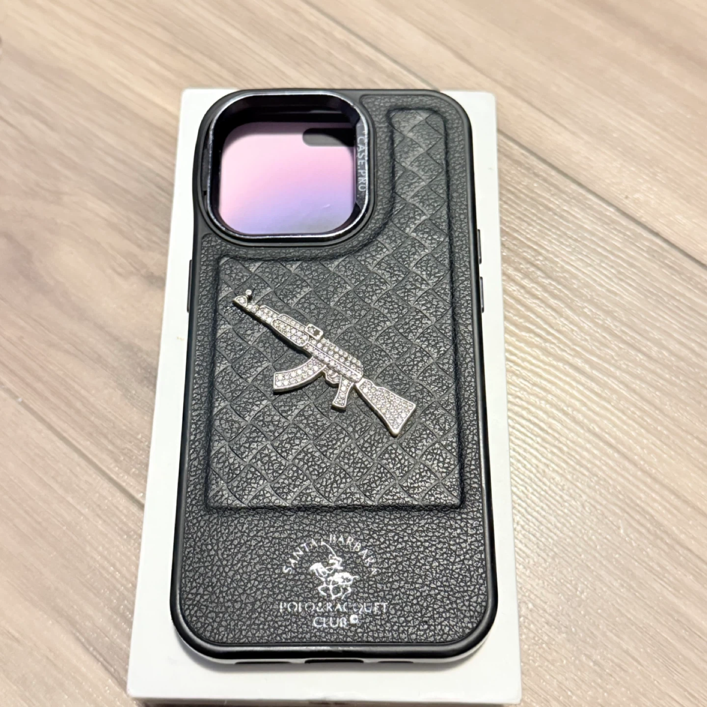 Polo & Racquet Club Phone Case made up of real silver
