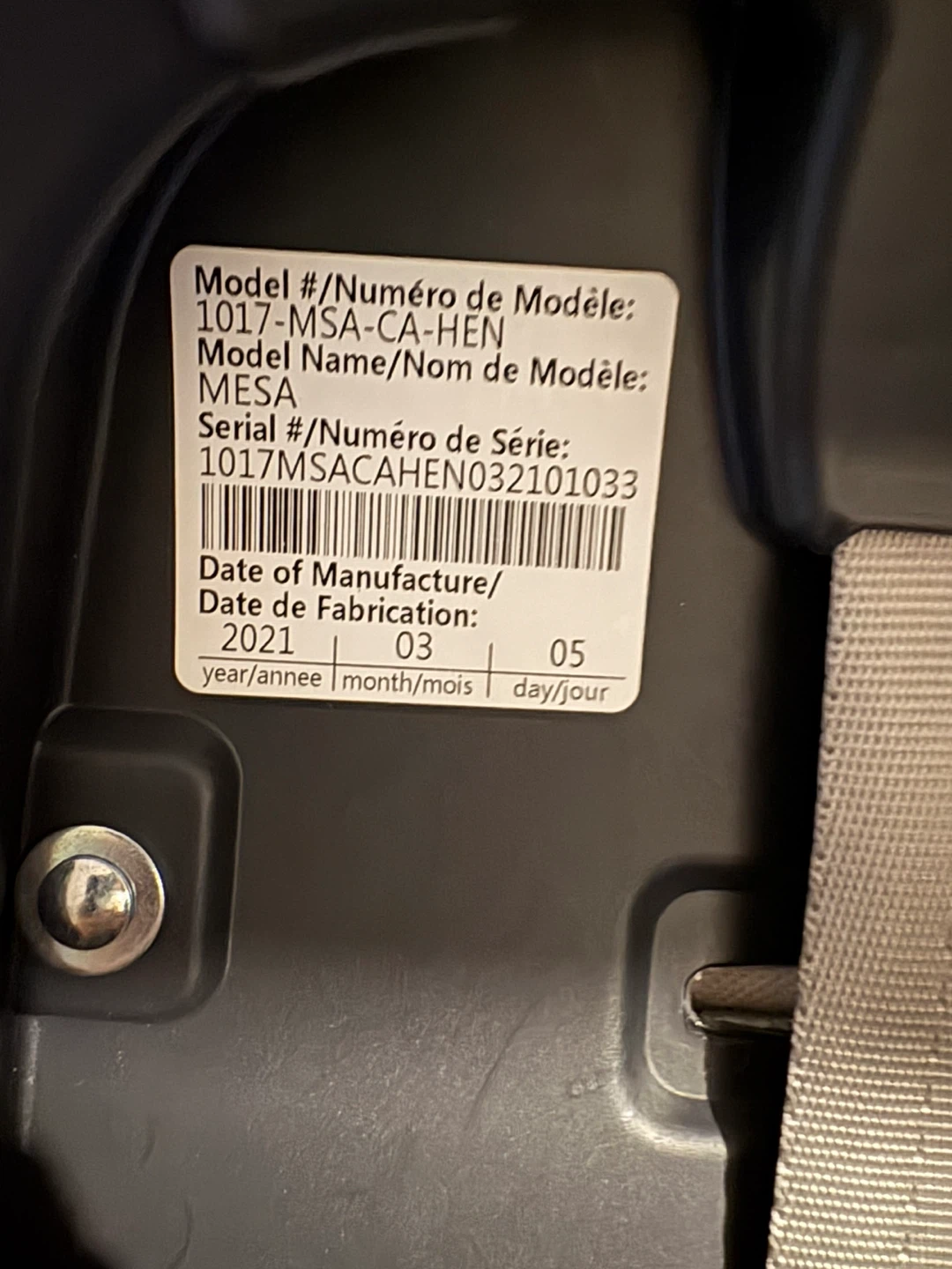 UPPAbaby MESA Infant Car Seat and Base - photo 3