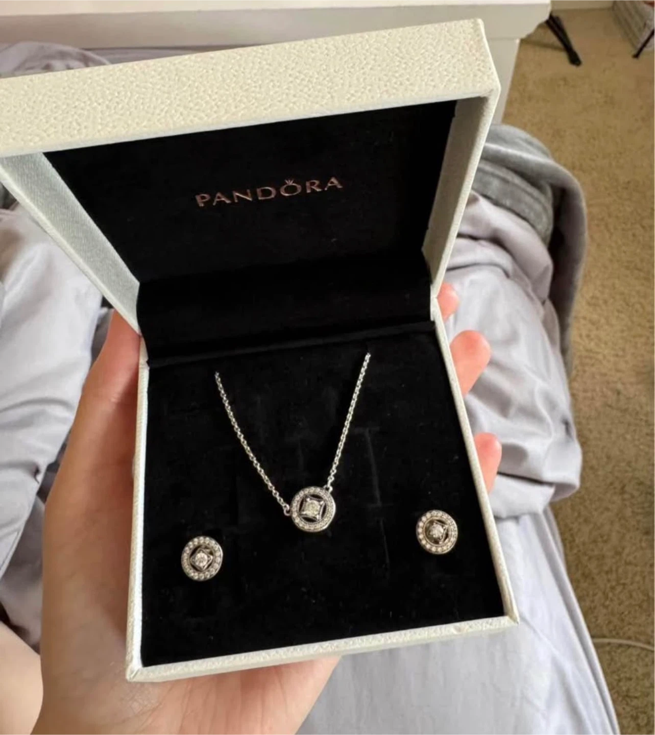 Pandora Necklace and Earrings Set - photo 2