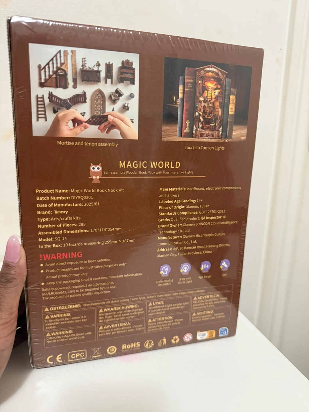 Harry Potter Magic World DIY Wooden Book Nook Miniature Kit - photo 2