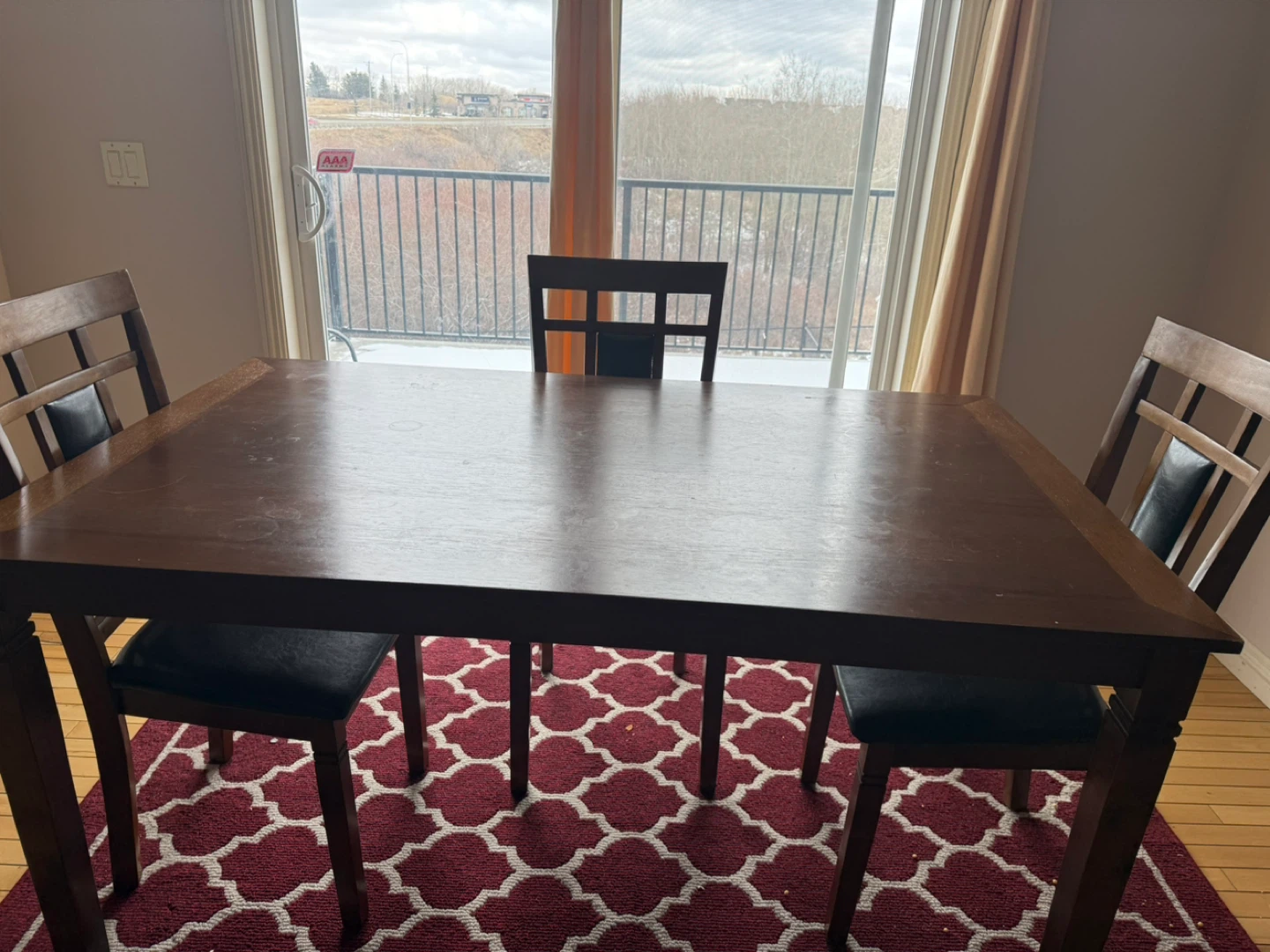 Wooden Dining Table and Chairs Set - photo 2