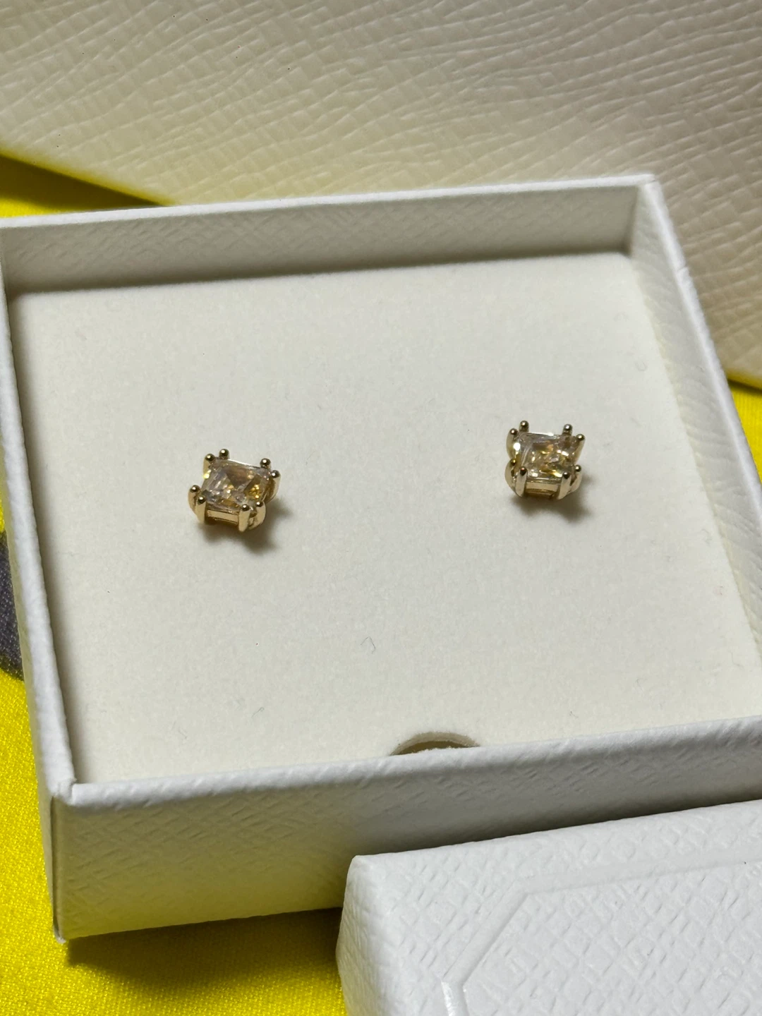 Swarovski Square Crystal Stud Earrings - photo 2