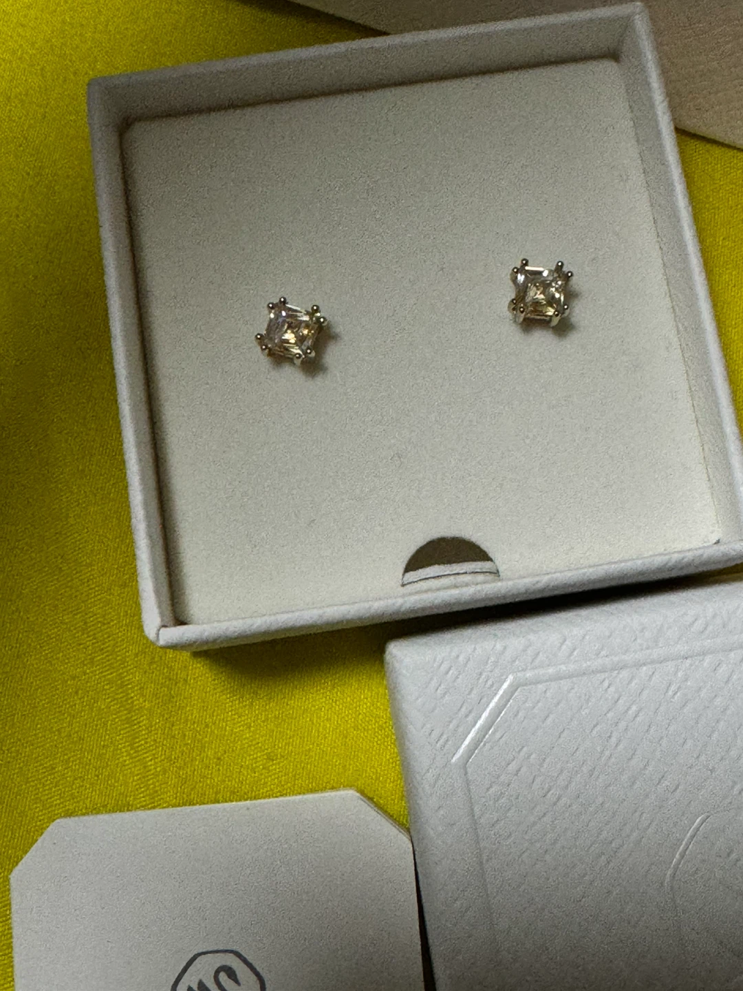 Swarovski Square Crystal Stud Earrings - photo 5