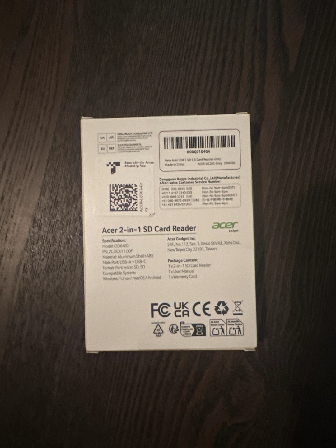 Acer 2-in-1 SD Card Reader - photo 2