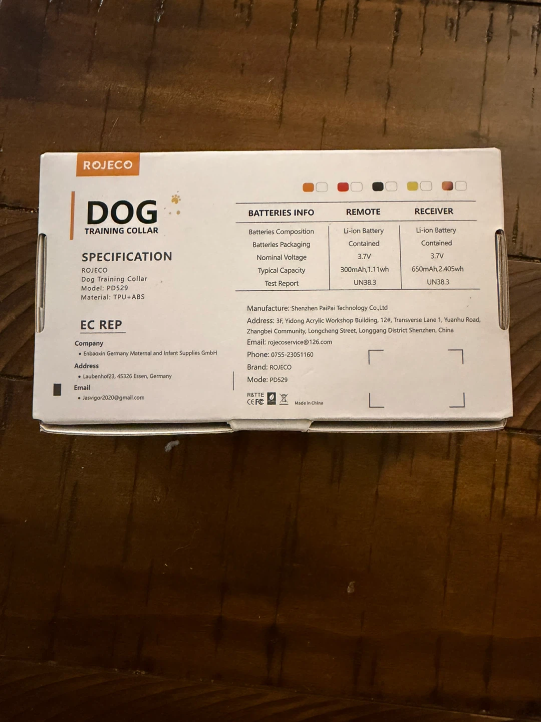 ROJECO Dog Training Collar PD529 - photo 2