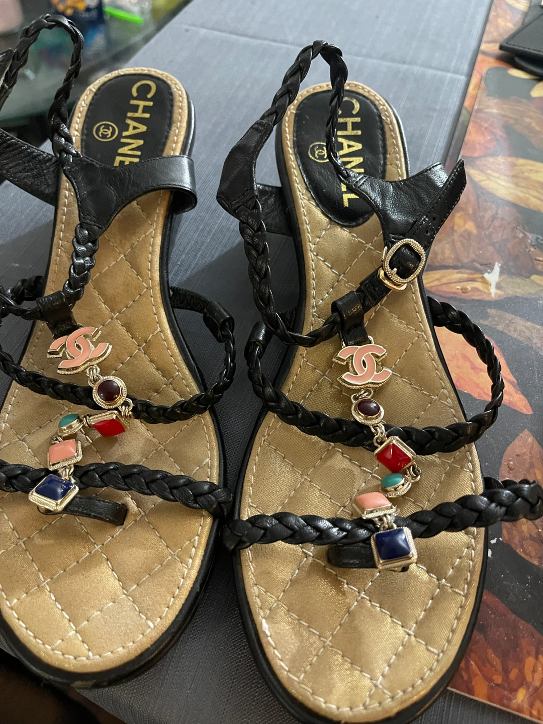 Woman’s sandals size 38 good for petite skinny foot - photo 2