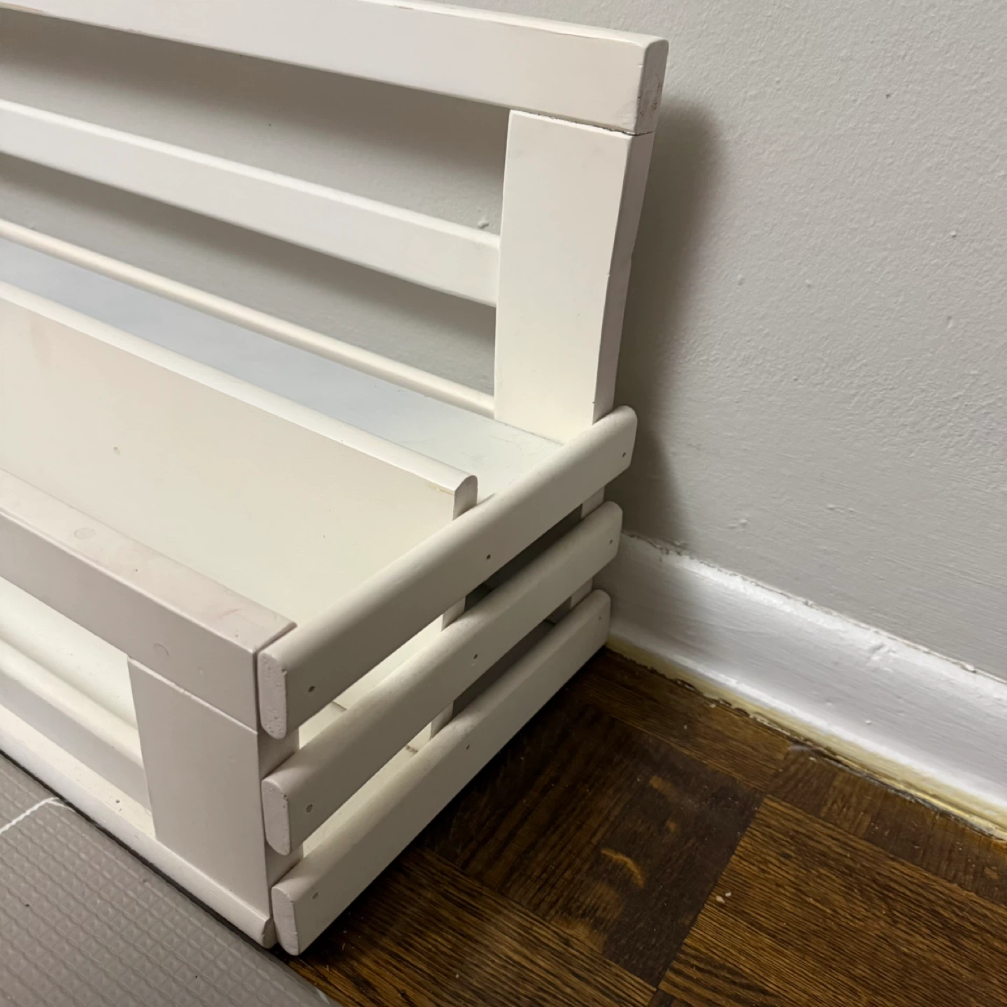 Homebuilt White Wooden Bookshelf for Kids - photo 2
