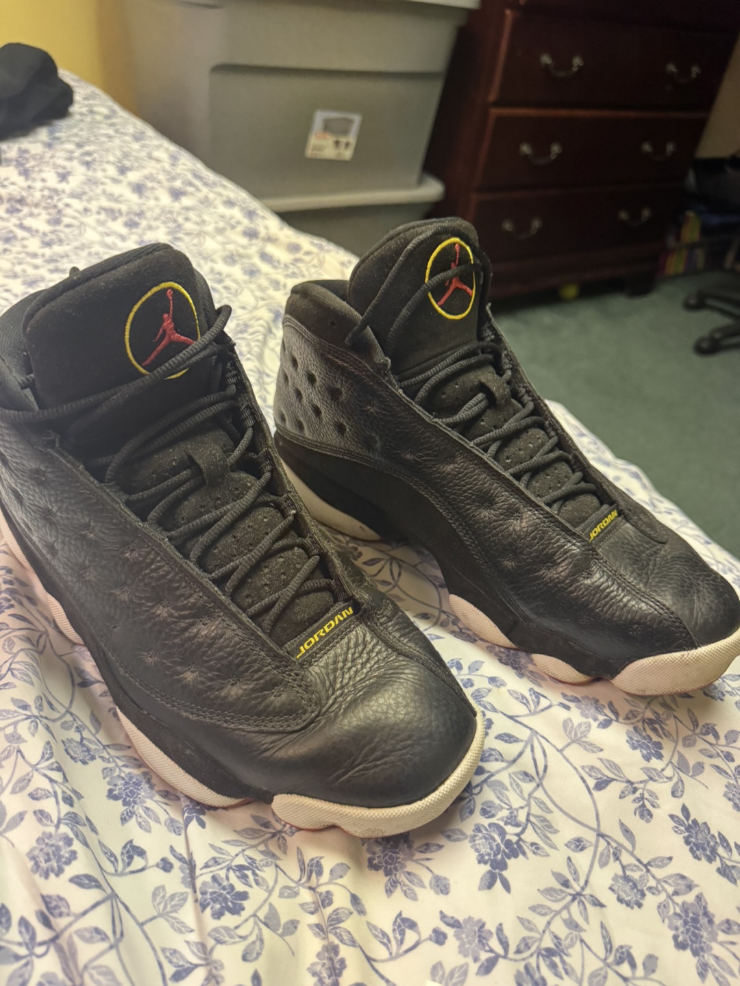 Air Jordan 13 Black and White Sneakers