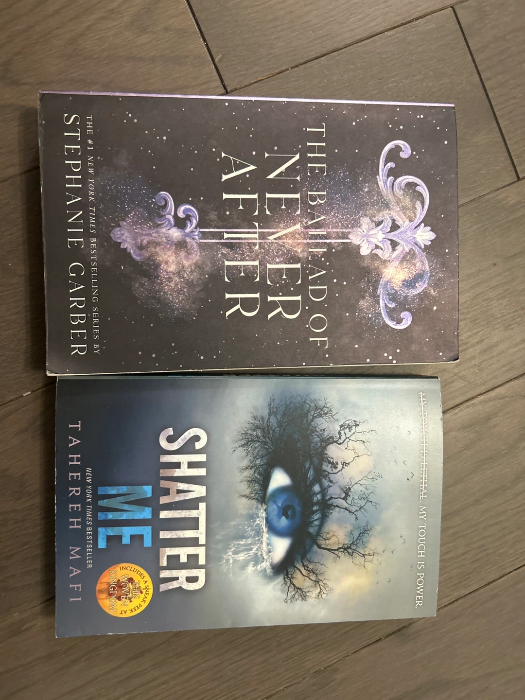 The Ballad of Never After & Shatter Me Books