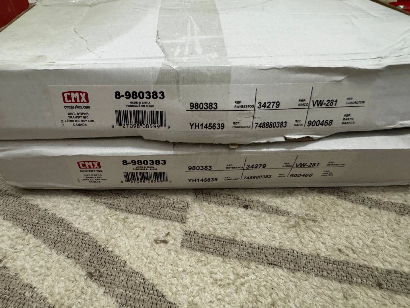 CMX Front Brake Rotors Set (Audi / VW) – NEW (PAIR) - photo 3