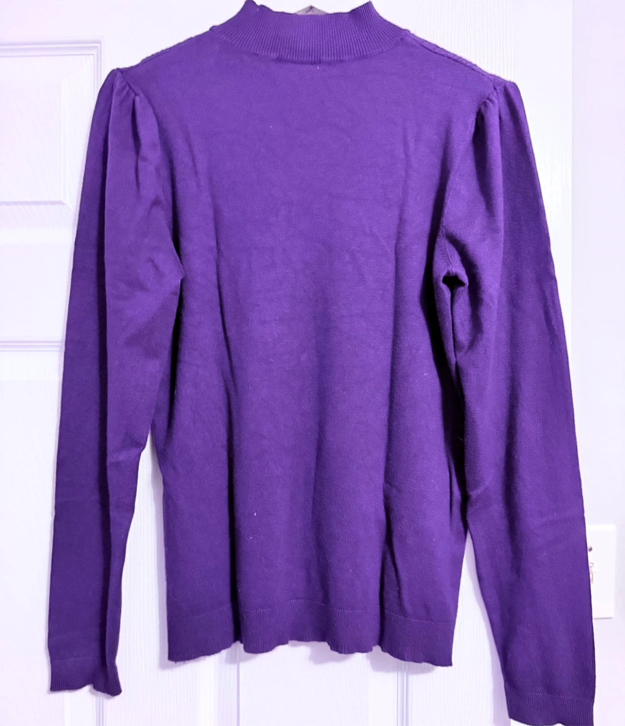 Purple Suzy Shier Mock Neck Sweater - photo 4