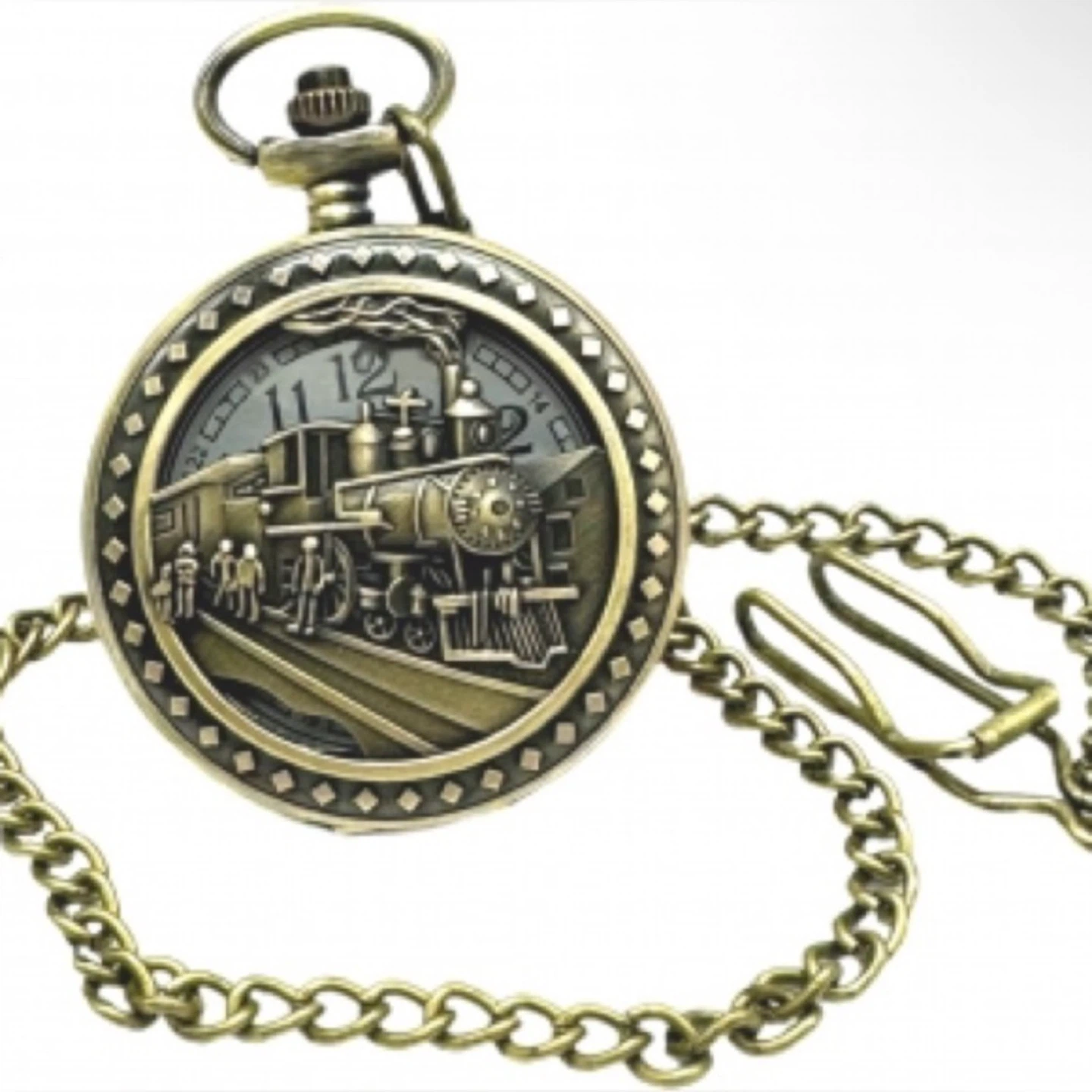 Invicta Vintage Pocket Watch - Train, 47mm
