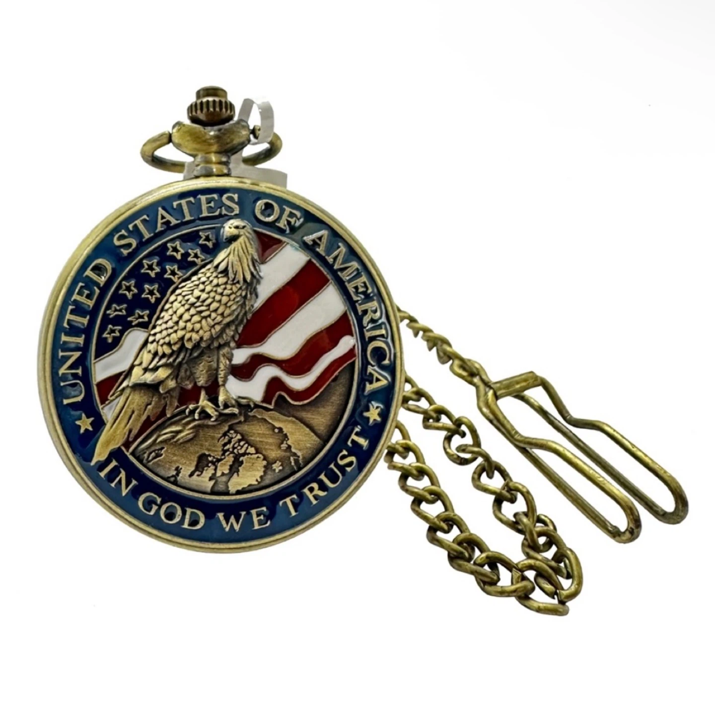 Invicta Vintage Pocket Watch - USA In God We Trust