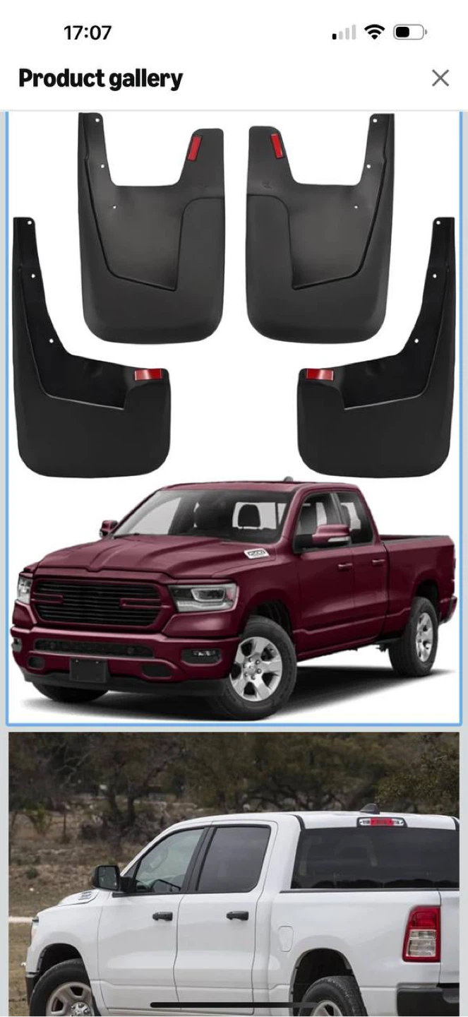Dacalo Mud Flaps Set (Ram 1500 2019–2024 New Body Style) – NEW - photo 2
