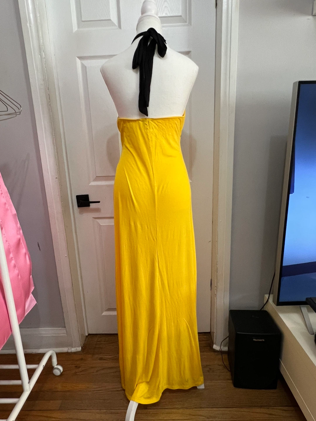Yellow Halter Maxi Dress - photo 3