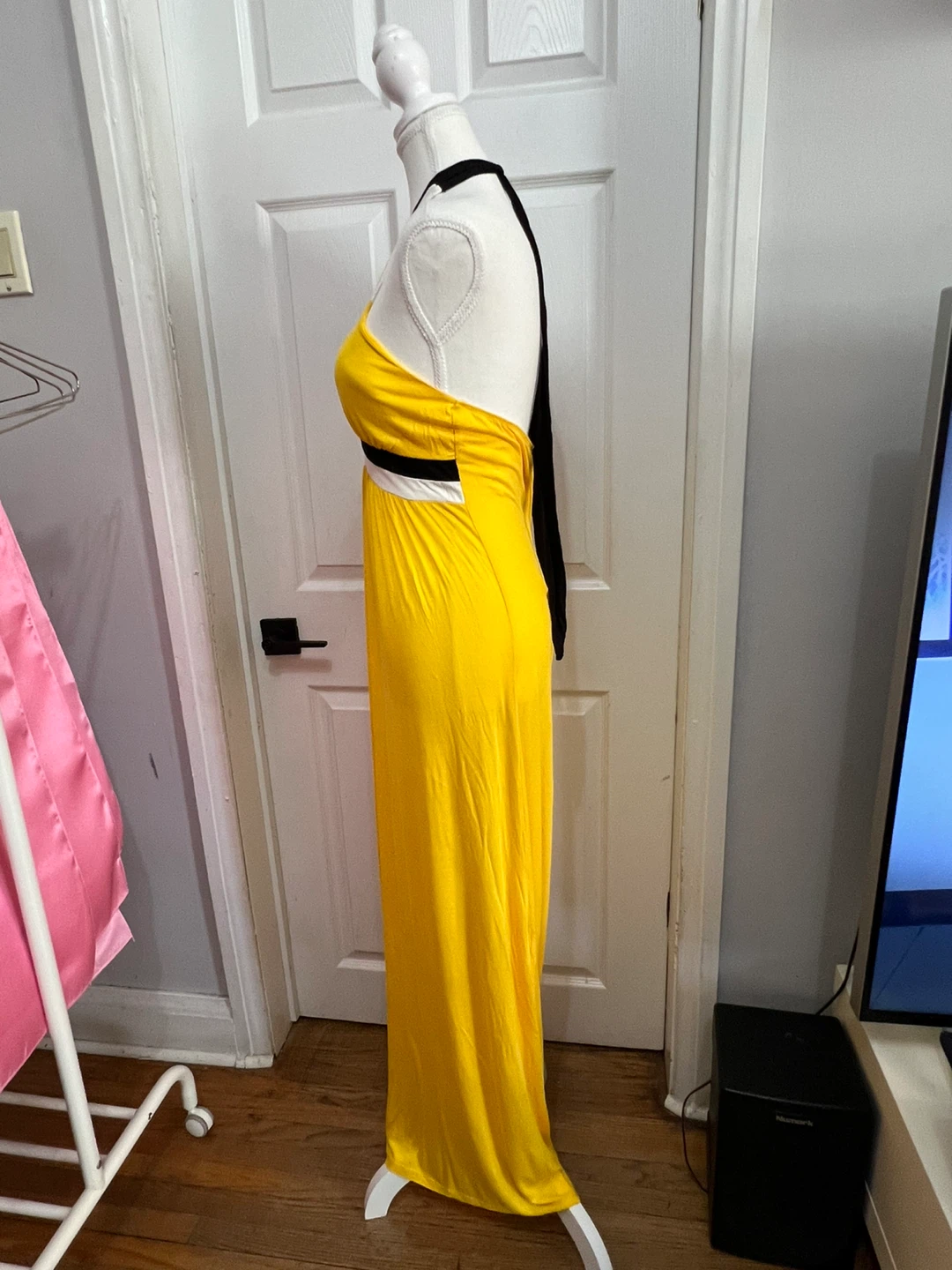 Yellow Halter Maxi Dress - photo 2