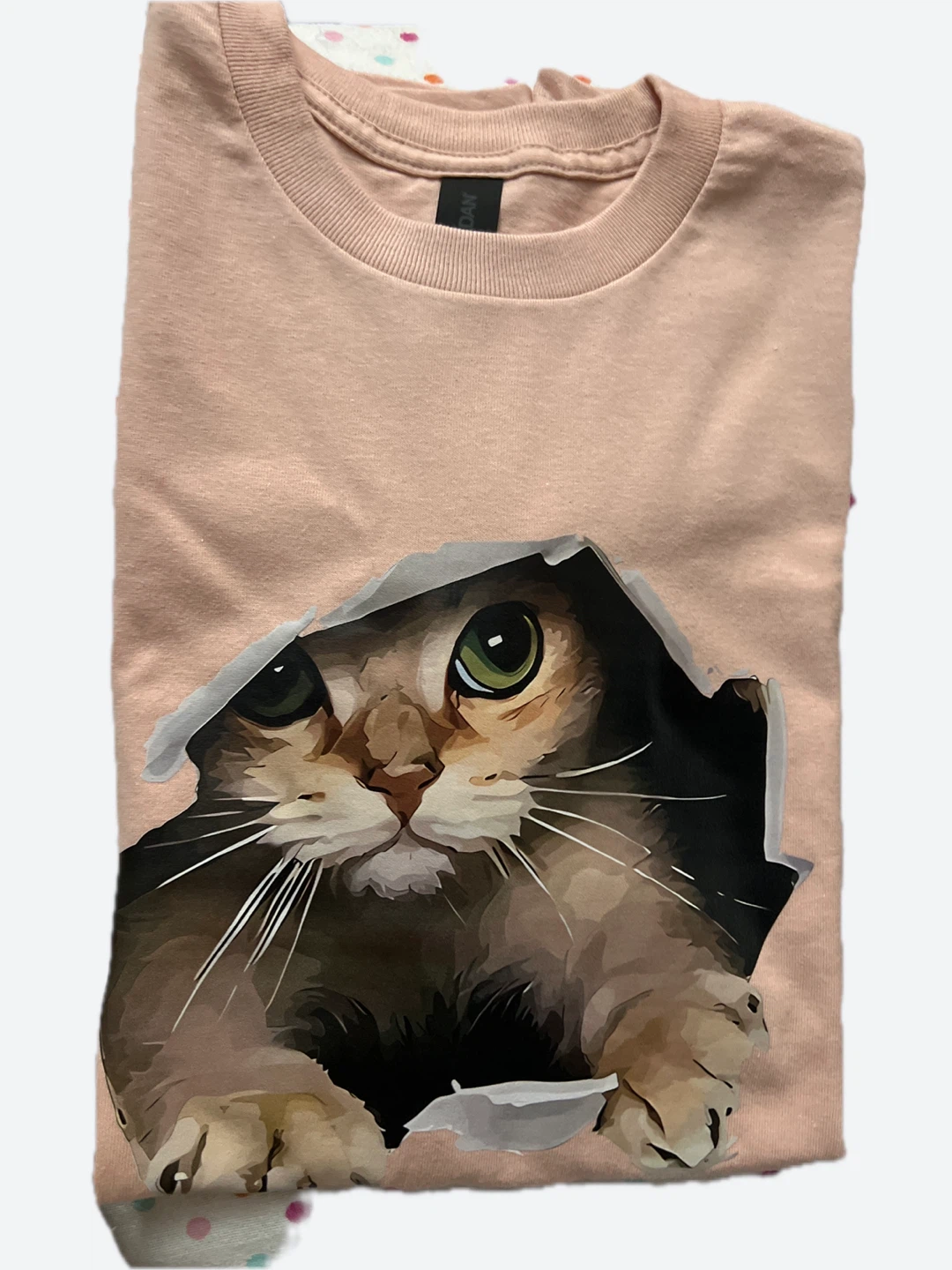 Women T-shirt  with cute kitty design