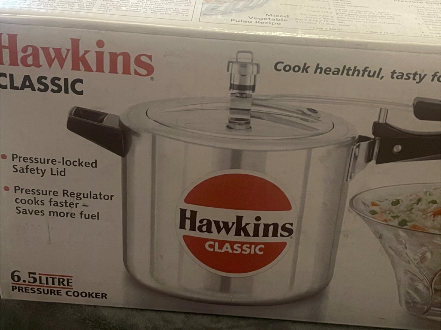 Hawkins Classic 6.5 Litre Pressure Cooker
