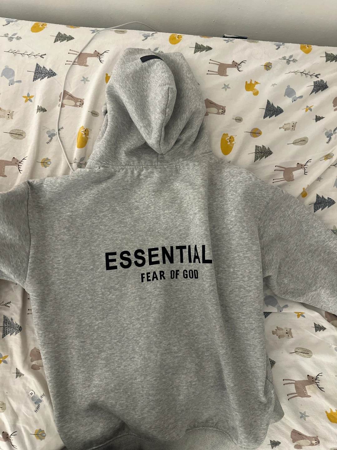 Fear of God Essentials Grey Hoodie - photo 3
