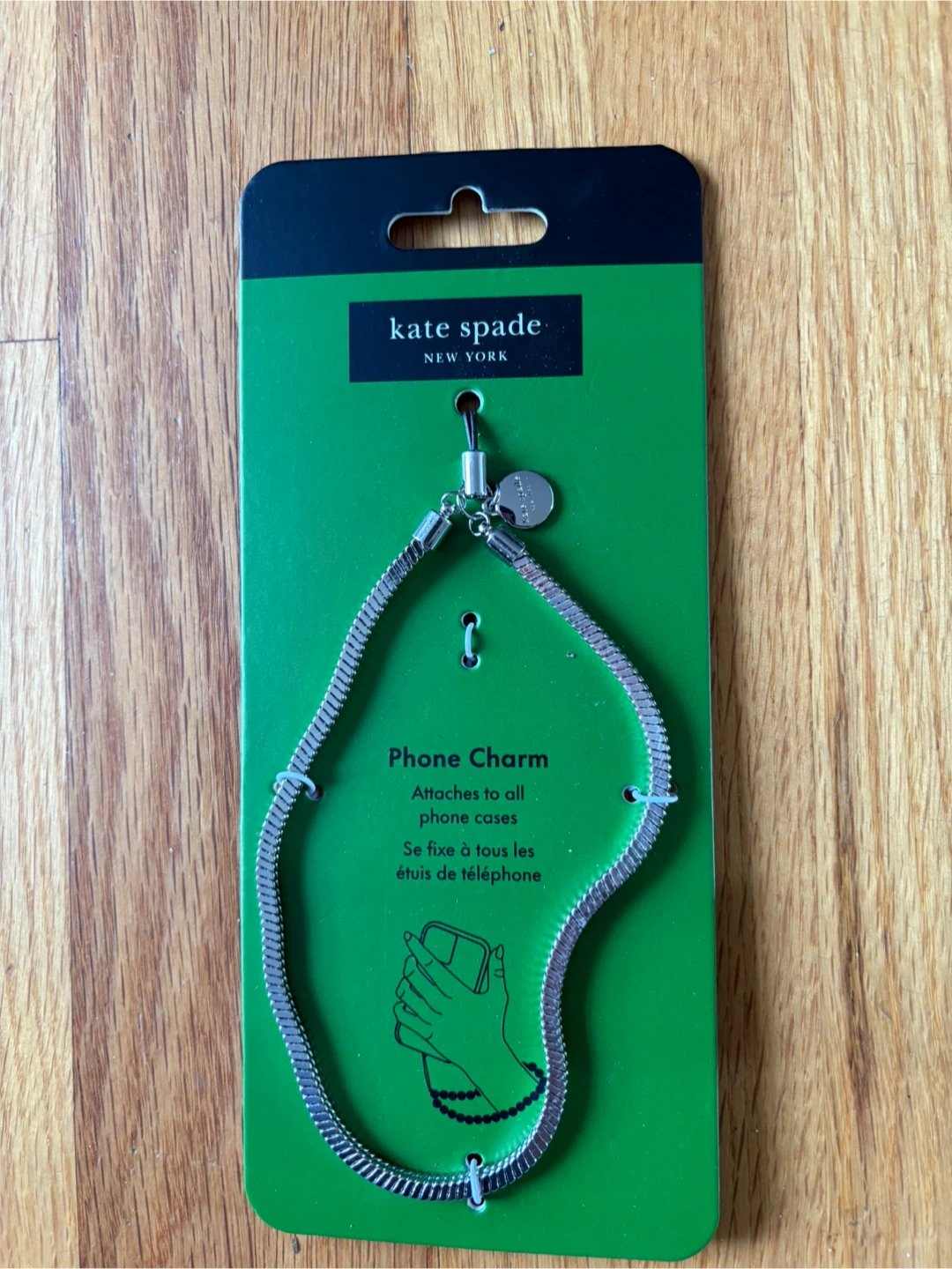 Kate Spade New York Phone Charm - Silver Tone