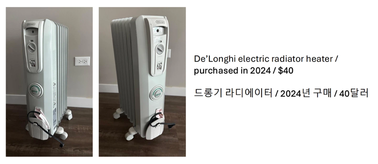 De'Longhi electric radiator heater