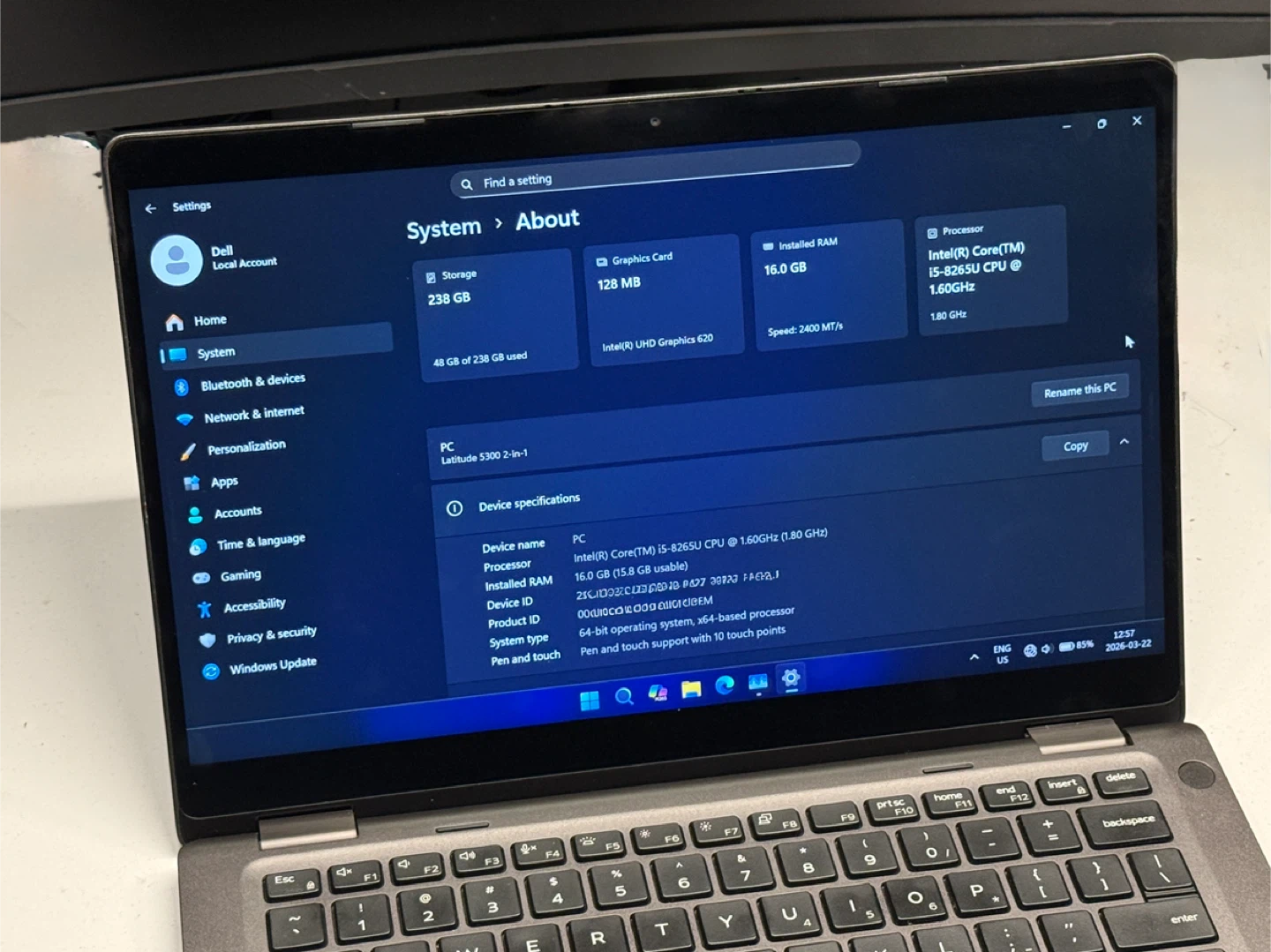 Dell Latitude 5300 2-in-1 Laptop - photo 2