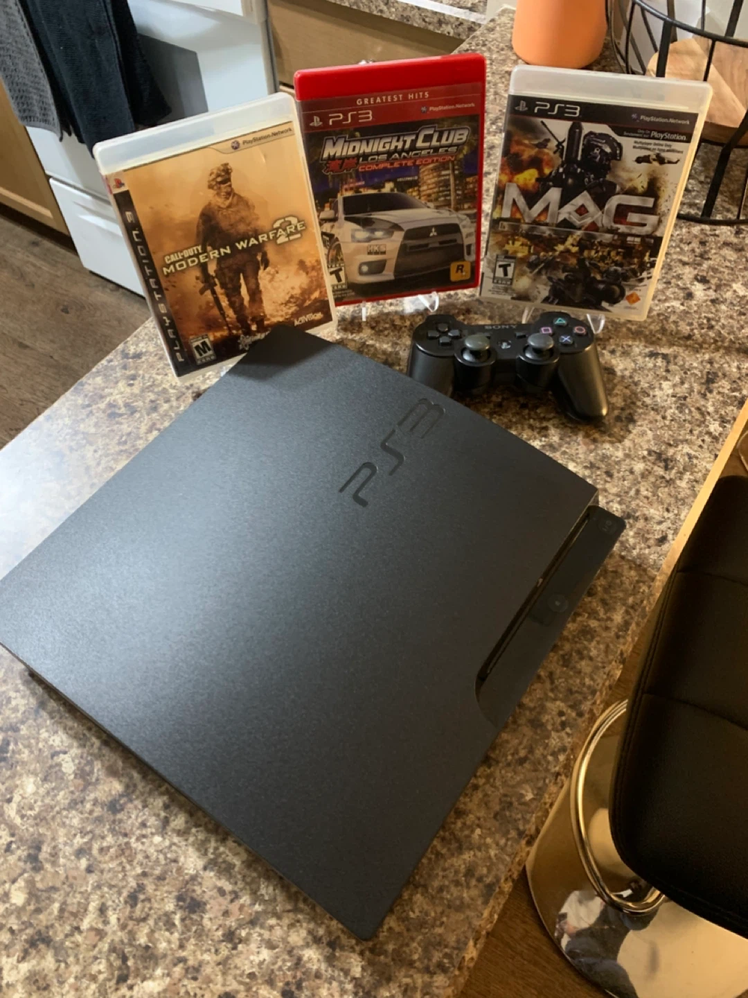 Sony PlayStation 3 (PS3) Console with Controller and Games
