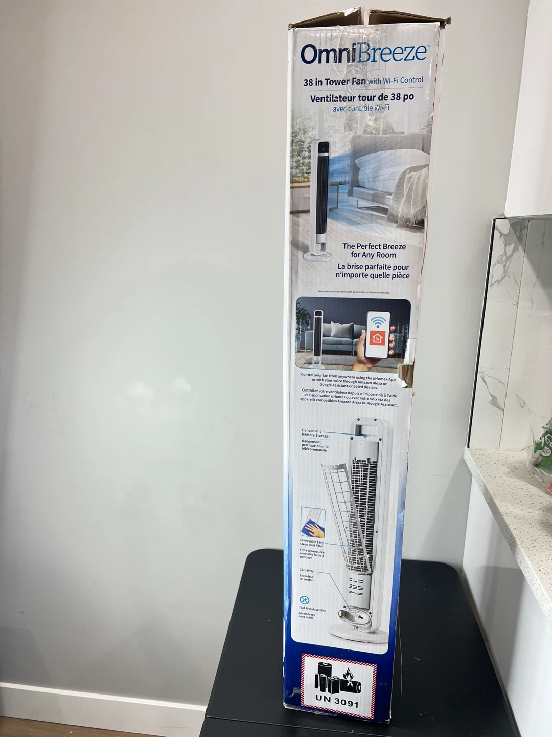 OmniBreeze 38 inch Tower Fan with Wi-Fi Control