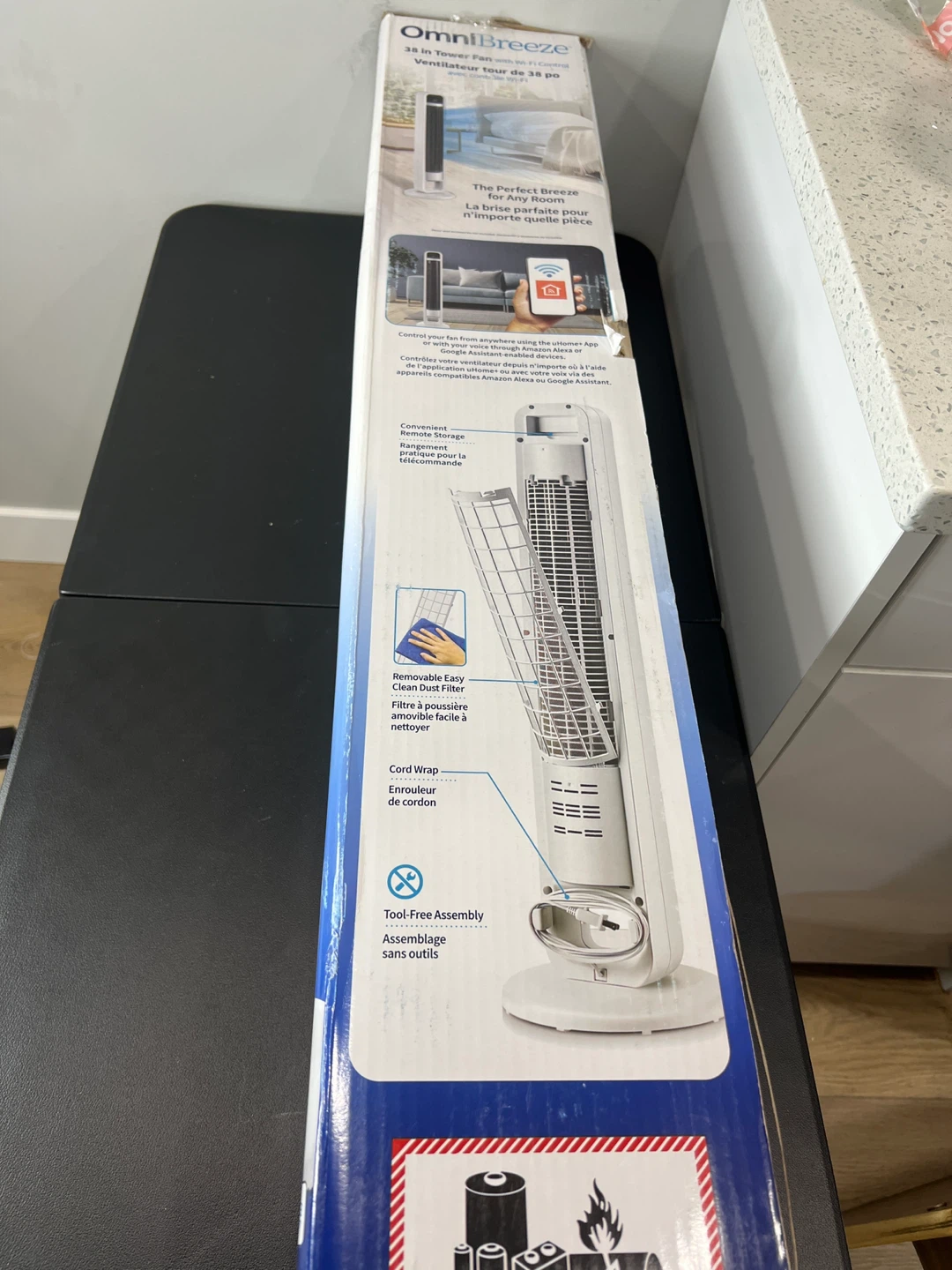 OmniBreeze 38 inch Tower Fan with Wi-Fi Control - photo 2