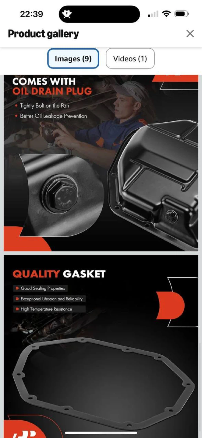 A-Premium Oil Pan Sump Kit Nissan cube/sentra/versa(E - photo 4