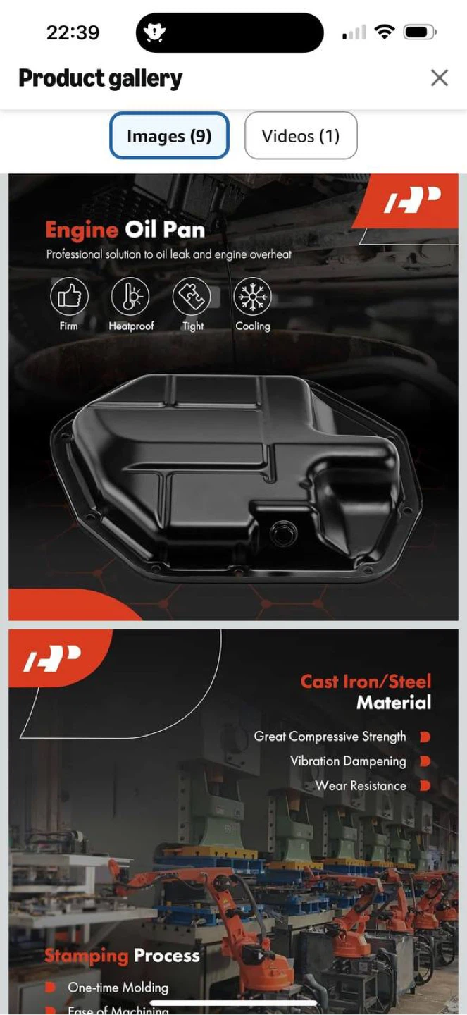A-Premium Oil Pan Sump Kit Nissan cube/sentra/versa(E - photo 2