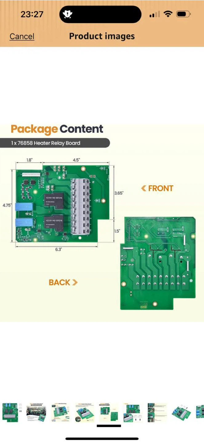 Hodflop 76858 Heater Relay Board for Watkins SPA (IQ 2020) 🛠⚡ - photo 5