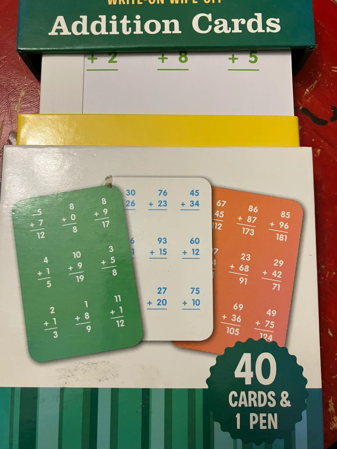 Addition Cards - Write-On Wipe-Off