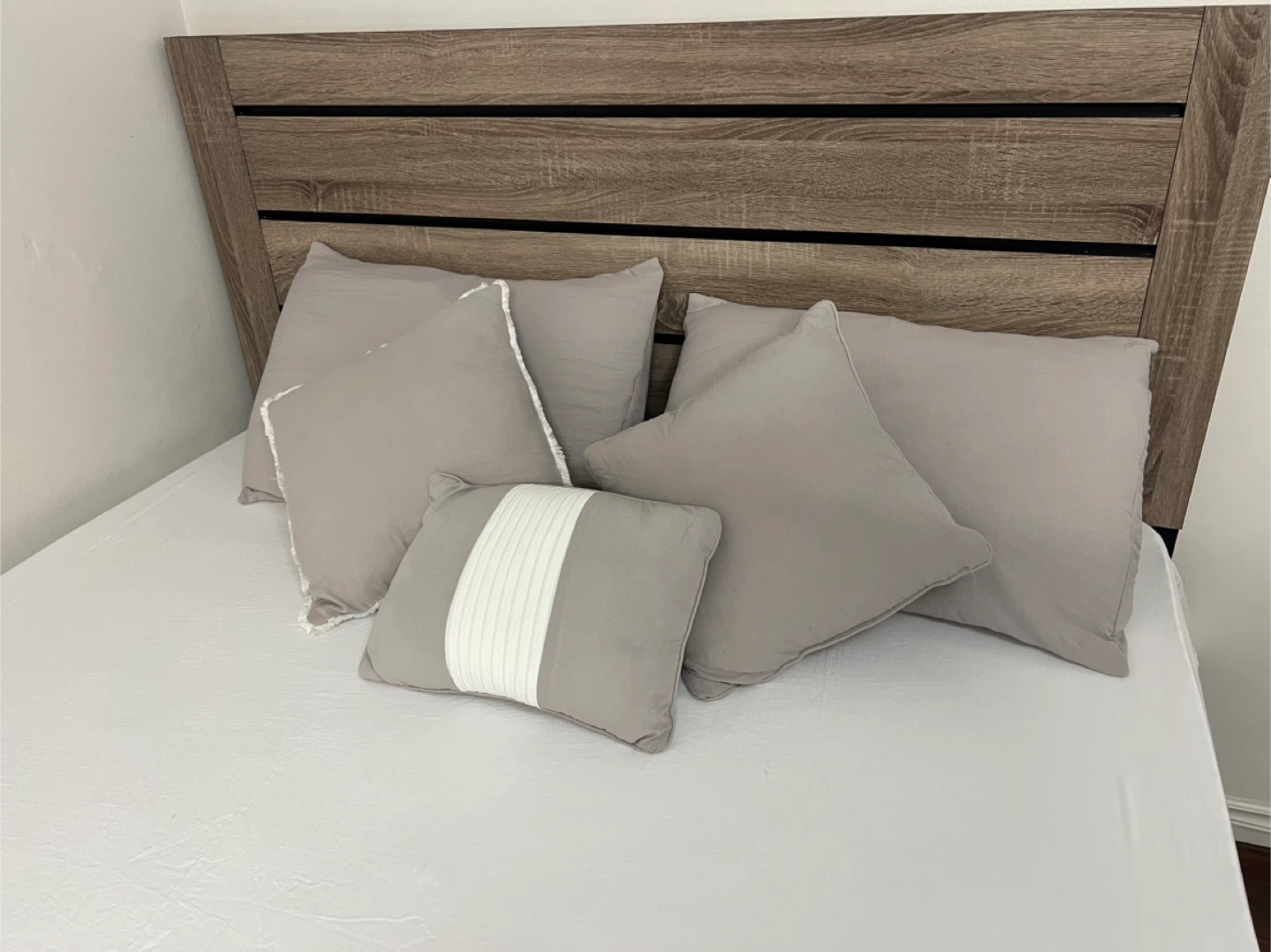 White and Grey Cotton Duvet Cover Set - photo 3