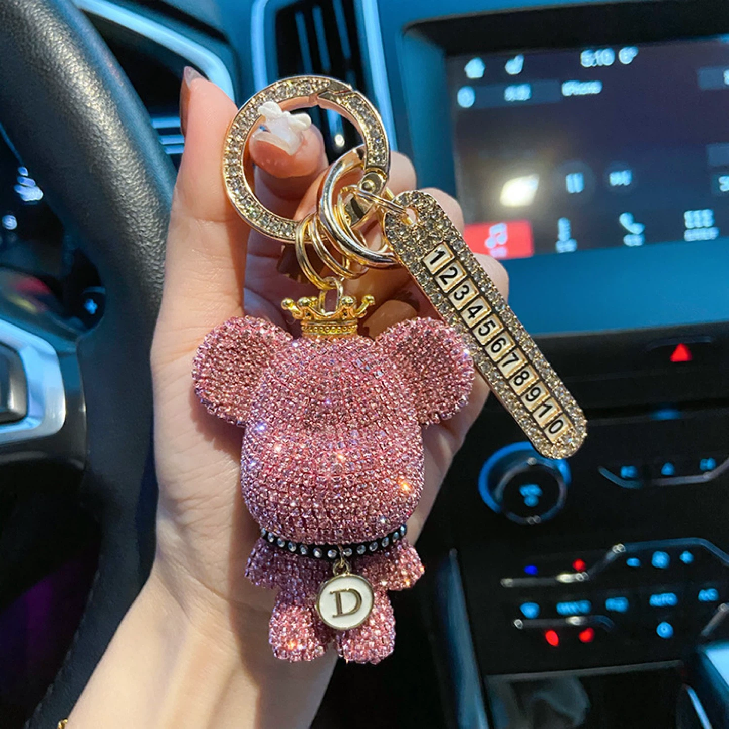 Sparkly Butterfly & Pearl Keychain - photo 5