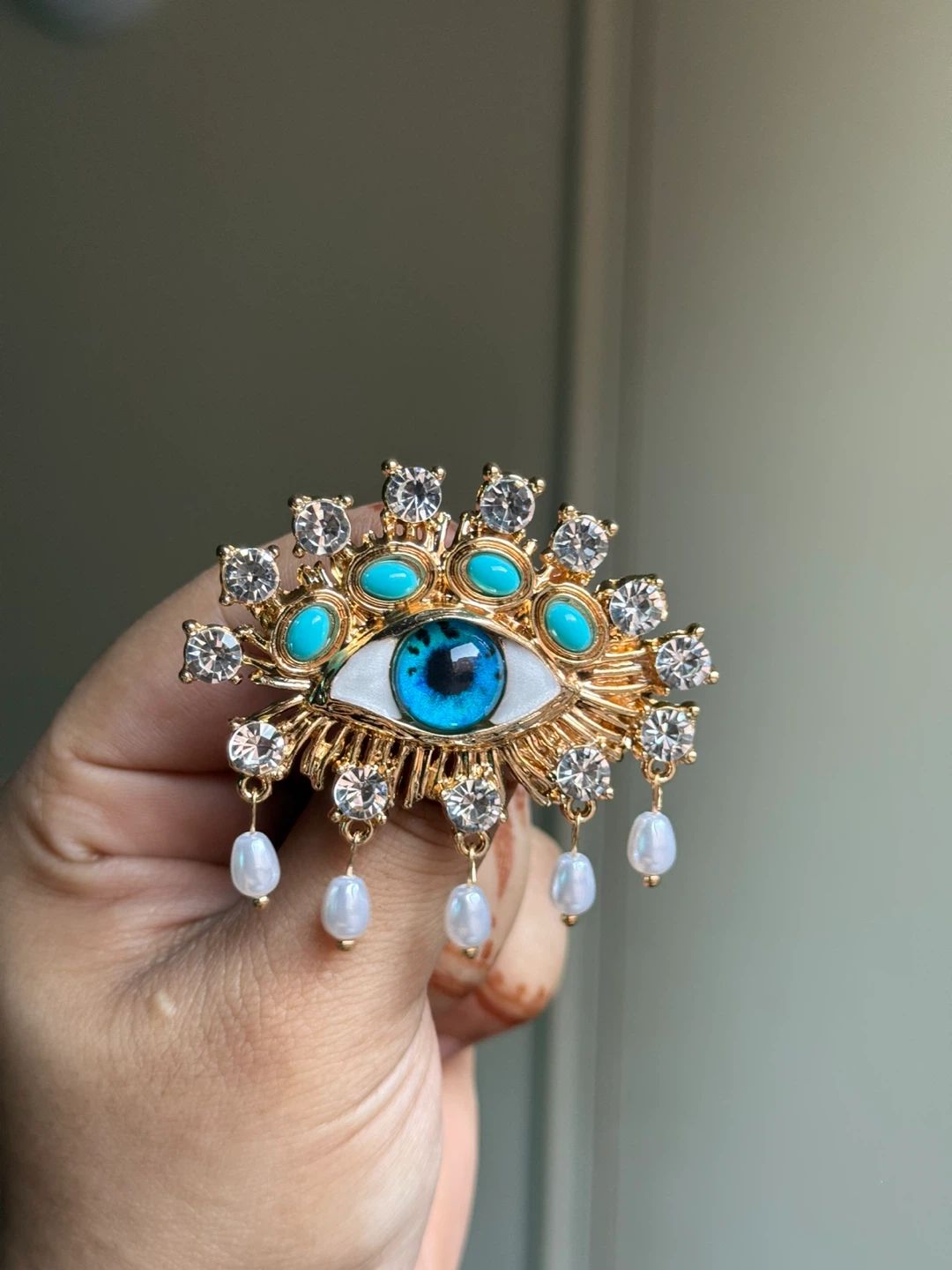 Schiaparelli Inspired Eye brooch - photo 3