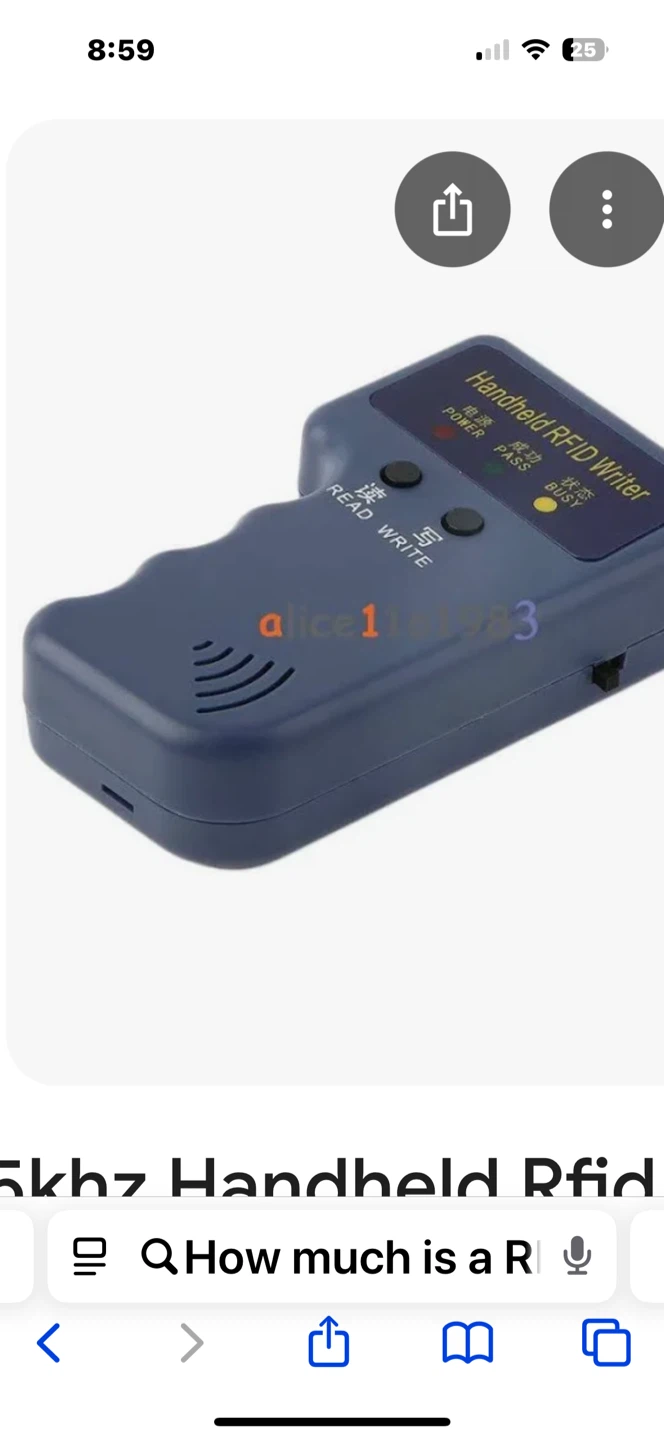 RFID Writer Copier Reader Duplicator with 10 Key Fobs