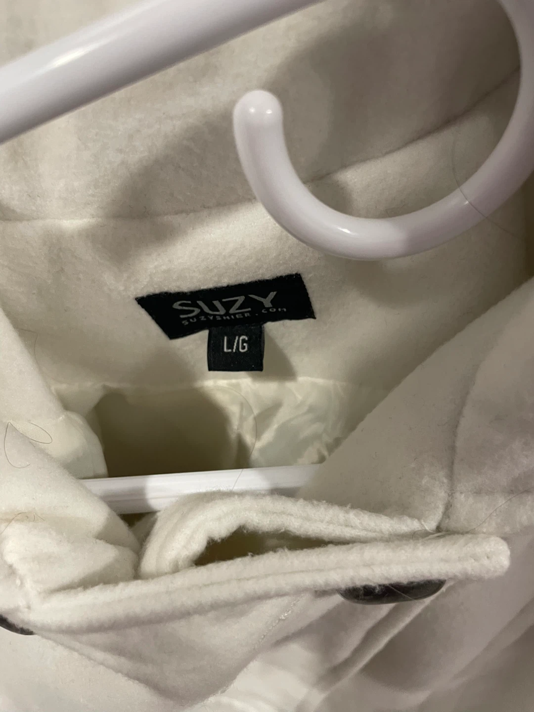 Suzy Shier White Coat - Size L - photo 2