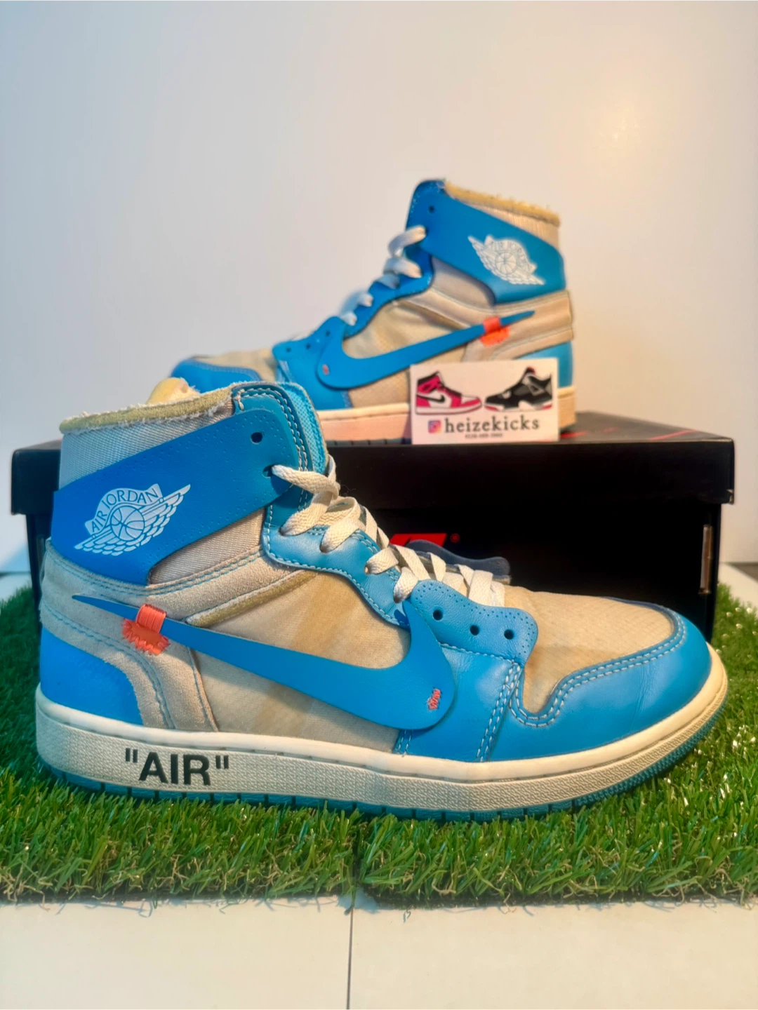 Jordan 1 High Off White UNC size 9.5