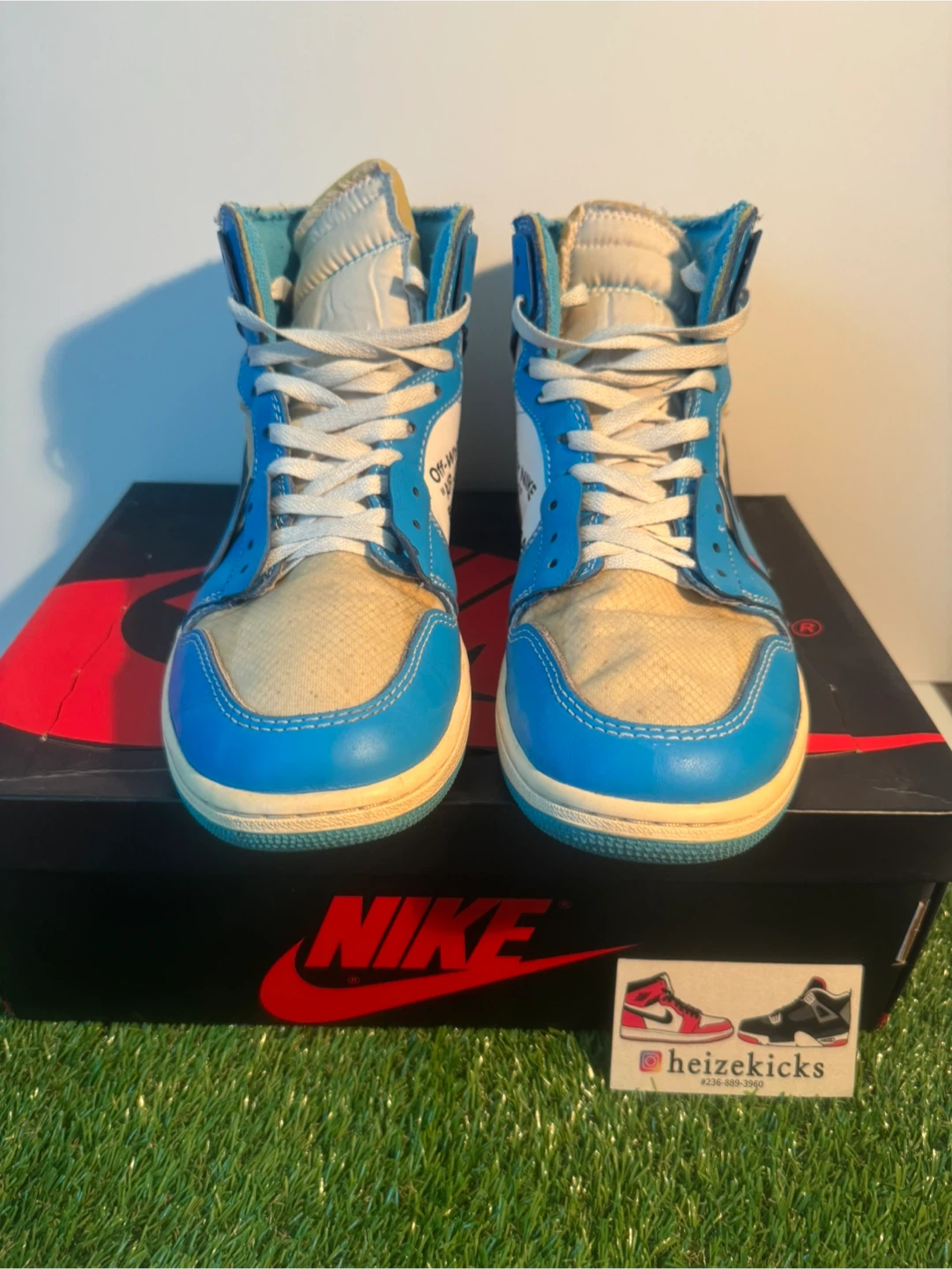 Jordan 1 High Off White UNC size 9.5 - photo 3
