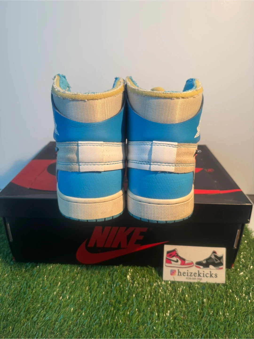 Jordan 1 High Off White UNC size 9.5 - photo 4