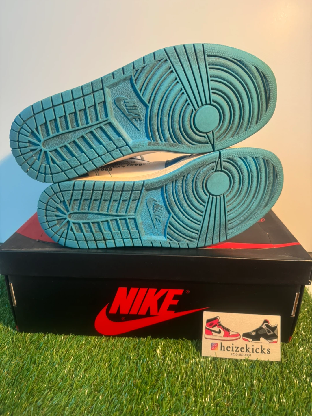 Jordan 1 High Off White UNC size 9.5 - photo 5