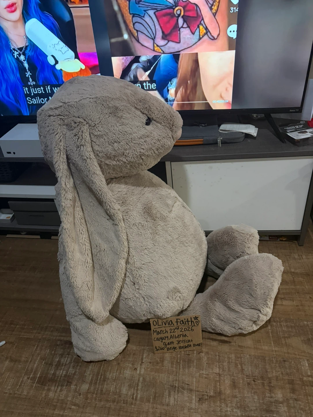Giant Jellycat Beige Bashful Bunny - photo 4