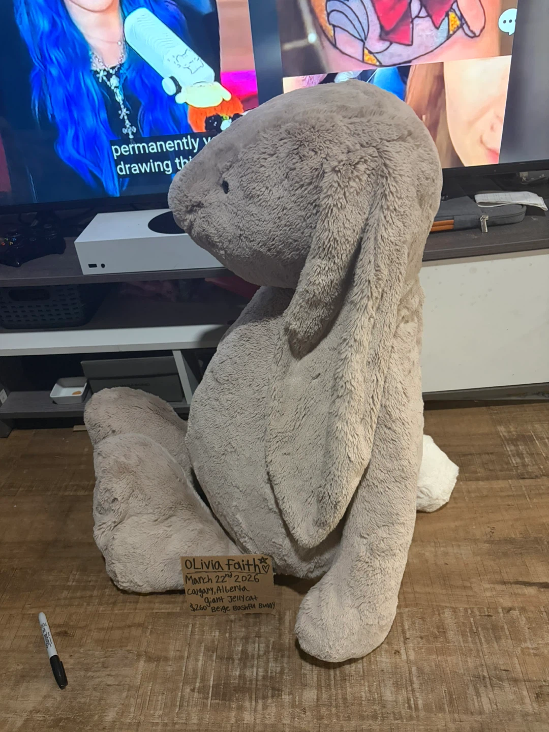 Giant Jellycat Beige Bashful Bunny - photo 5