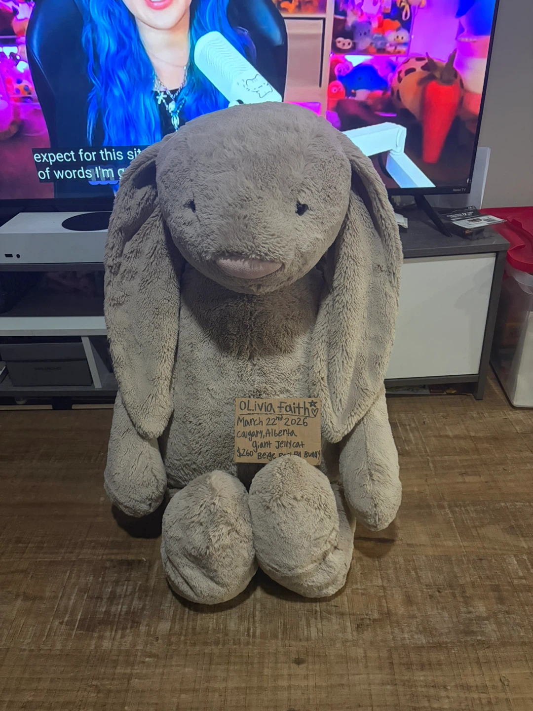 Giant Jellycat Beige Bashful Bunny - photo 2
