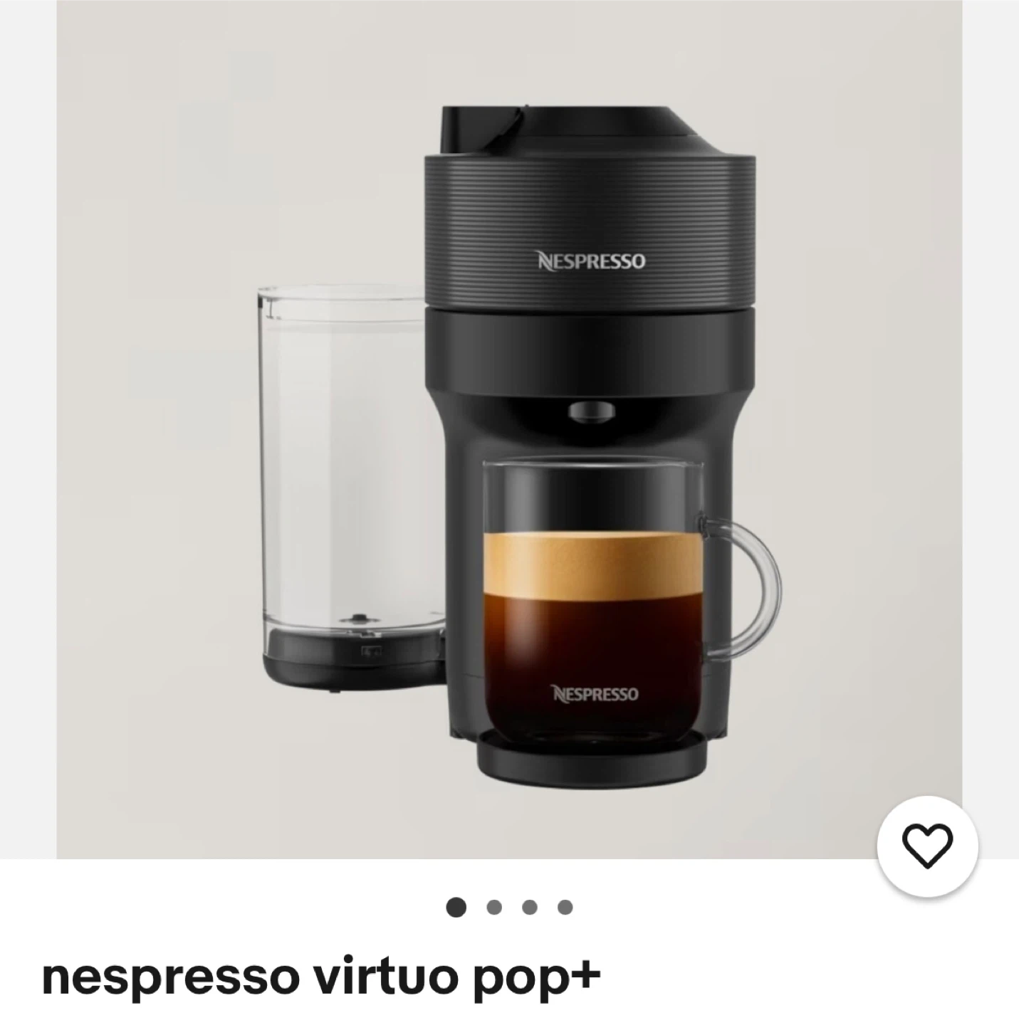 Nespresso Vertuo Pop Coffee Machine - Black - photo 5